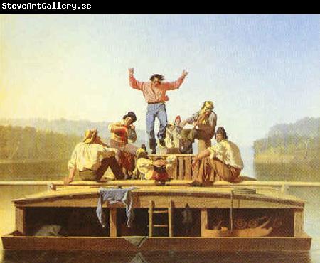 George Caleb Bingham The Jolly Flatboatmen